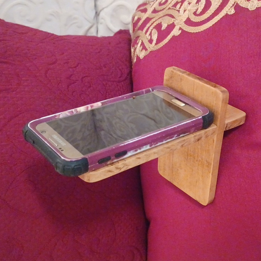 Wooden phone stand